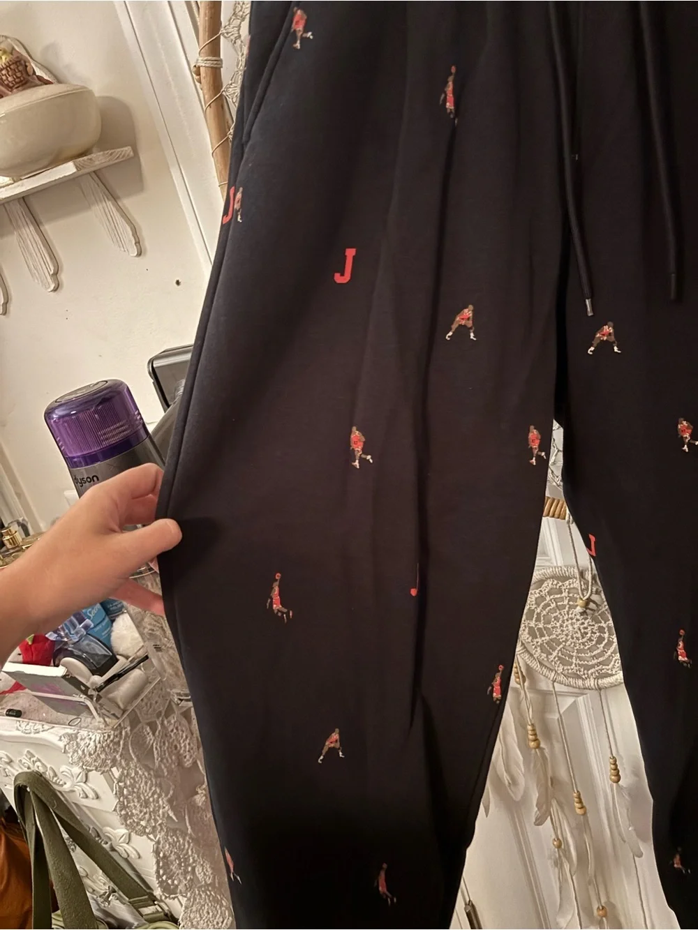 Air Jordan Black Joggers Size XXL A00413